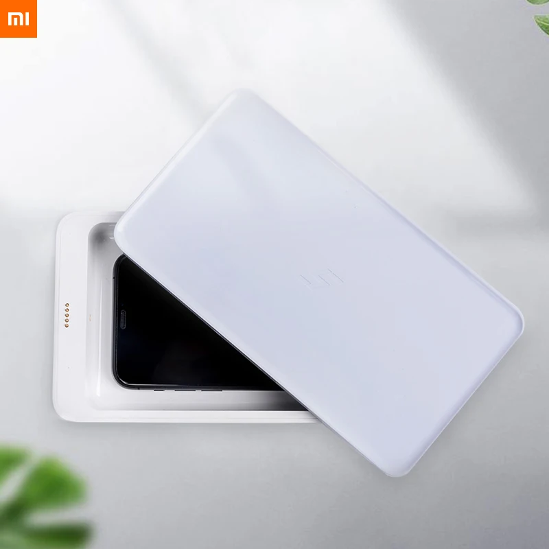 Xiaomi youpin многофункциональная дезинфекционная коробка UVC-LED 360 градусов дезинфекция 10 Вт Беспроводная Быстрая зарядка Индукционная безвредная