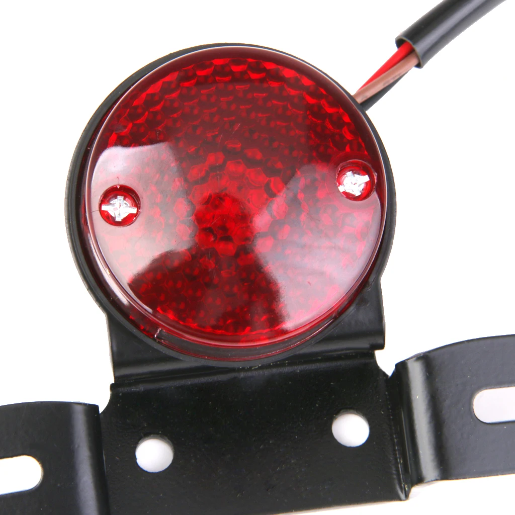  Motorcycle Motor Brake Tail Rear Light Plate Holder For  Most Motorcycle Street Biker Cruiser/Chopper Dirt Bike ATV DC 12V  