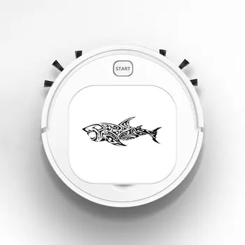 

Auto USB Sweeping 1800Pa Multifunction Smart Robot Vacuum Cleaner Dry Wet Vacuum Floor Cleaner Fish Tribal Tattoo Shark Art