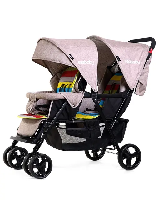 $US $199.50  2019 New purle color baby stroller comfortable simple twins baby carriage