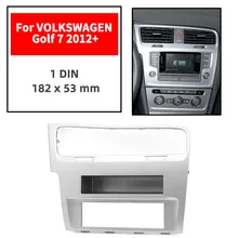 Автомобильная рамка для приборной доски один Din для VOLKSWAGEN Golf 7 2012+ панель приборов панель стерео аудио рамка Даш крепление DVD плеер комплект Авто