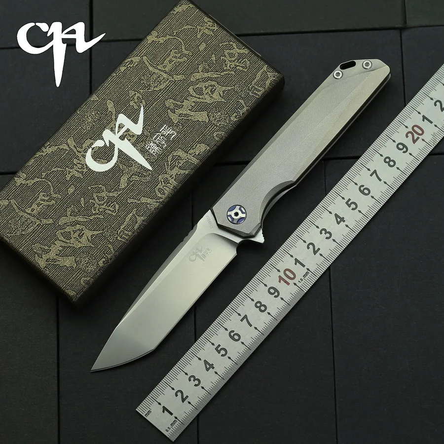 

CH 3507 Pocket Folding Knife M390 Blade Titanium Handle Outdoor Camping Hunting Tactics Ball Bearing Utility Fruit EDC Knives