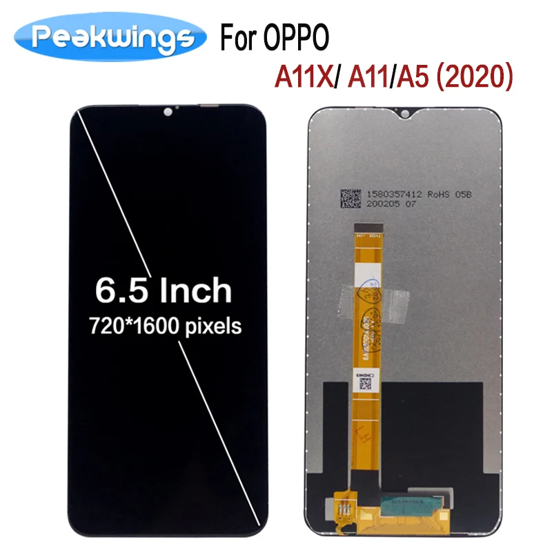 

For Oppo A5 A9 2020 LCD Display + Touch Screen Replacement 6.5 inch A11 LCD For OPPO A11X LCD