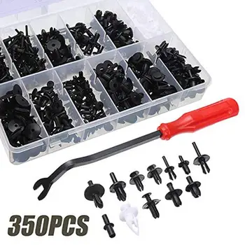 

350Pcs Boxed Snap General Body Panel Lining Interior Main Body Snap Rivet Fasteners Trim Moulding Clip Screwdriver
