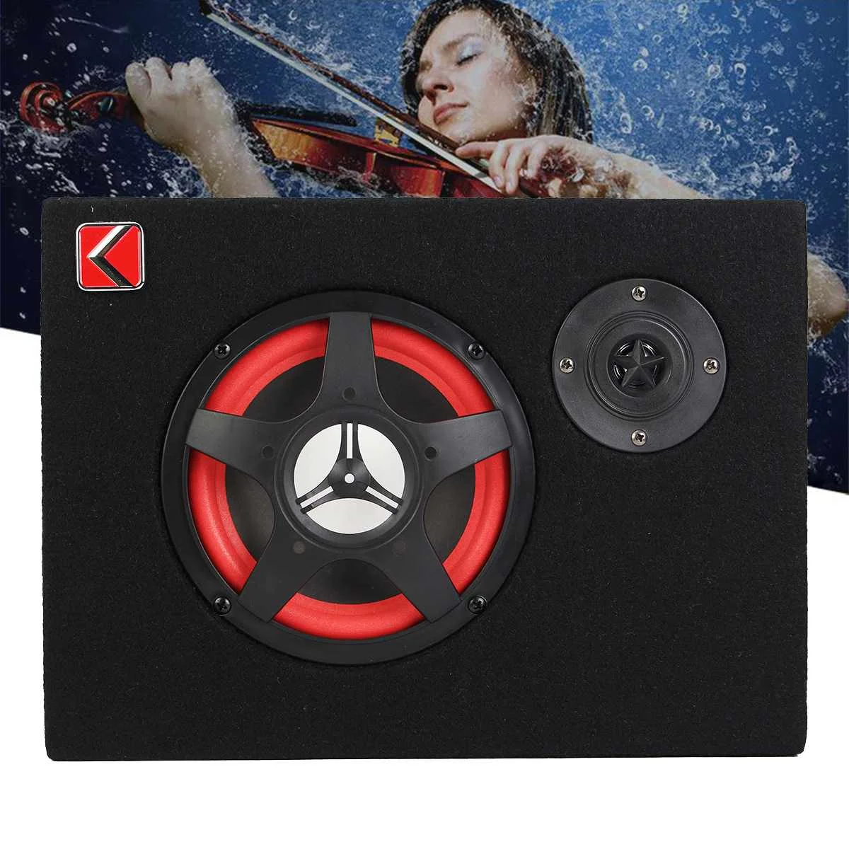 US $33.52 350W Car Subwoofer Theater HIFI Amplifier Stereo Bass Under Seat Active Powerful 6inch Card Car Seat Power Digital Audio Speaker