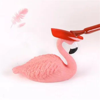

Flamingo Nail Holder Practice Training Display Stand Crystal Holders False Nails Showing Shelf Salon DIY Manicure Tools H062