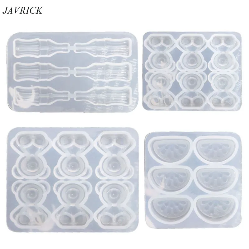 Клейкие формы силиконовые Медвежонок оранжевый конфеты шоколадный колы бутылки