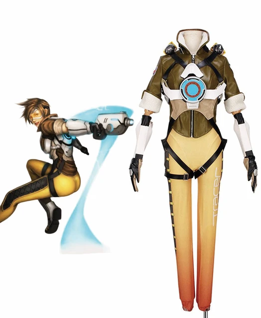 Armadura personalizada de overwatch, cosplay lena oxton tracer, pele de  cadetes, oxton - AliExpress