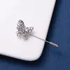 Tree Leaf Letters Flower Star Crown Branch Butterfly Long Needle Brooch Men Women Shawl Cardigan Pins Shirt Collar Accessories ► Photo 3/6