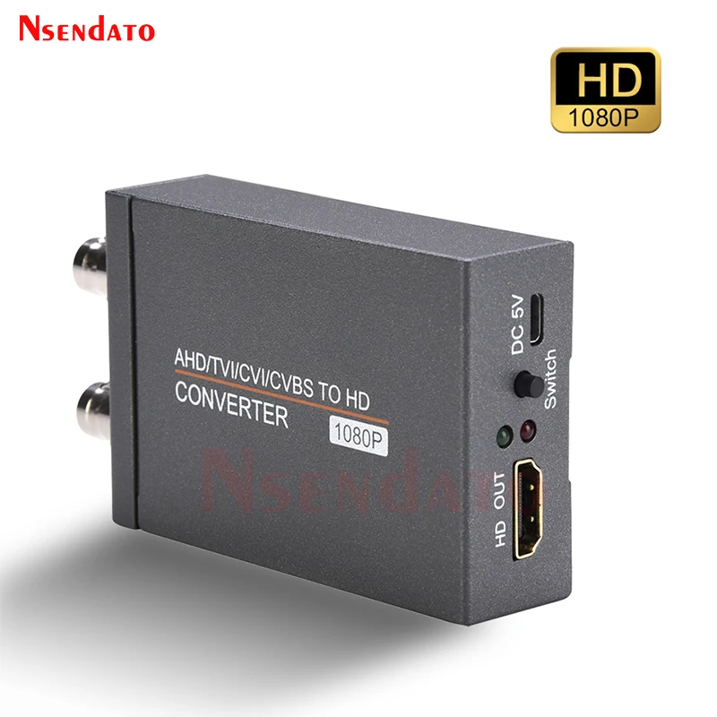 Преобразователь сигнала AHD TVI CVI CVBS в HDMI-совместимый 4-в-1 преобразователь