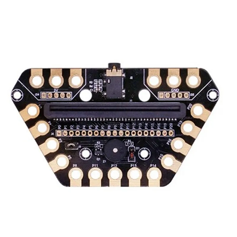 Micro bit Alligator Clip Microbit Expansion Board Expanded 13 Crocodile Clip IO Ports with Headphone Jack for DIY Building Block