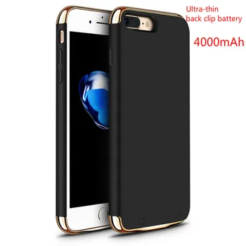

3500mah/4000 mah Ultra-thin Battery Charger Case For iPhone 7plus 8 plus External Power Clip bank Charger Case for iPhone7/8