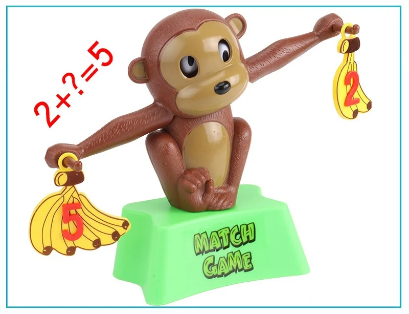 Math Educational Toys Monkey Digital Balance Scale Game Montessori Toys 3 Years Early Learning Educational Toys For Children (6)