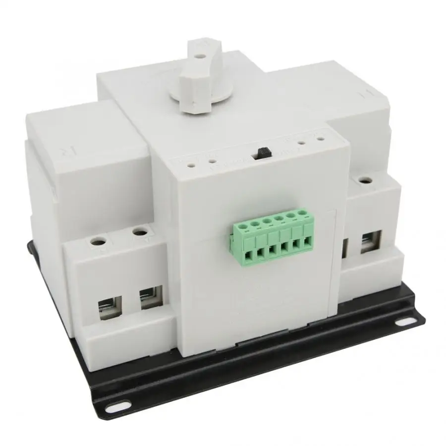 220V двойной выключатель питания автоматический преобразователь цепи 2P 25A переключатель