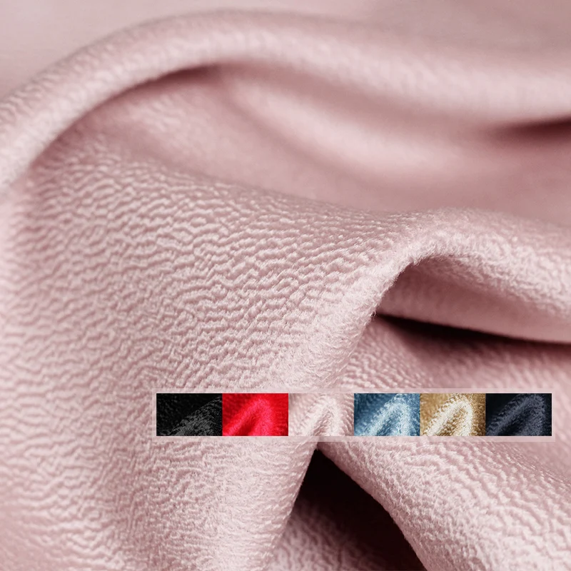 Красный малиновый чистый кашемир, двухсторонняя ткань с волнистой водой, кашемировые материалы, Женское пальто, ткань для шитья