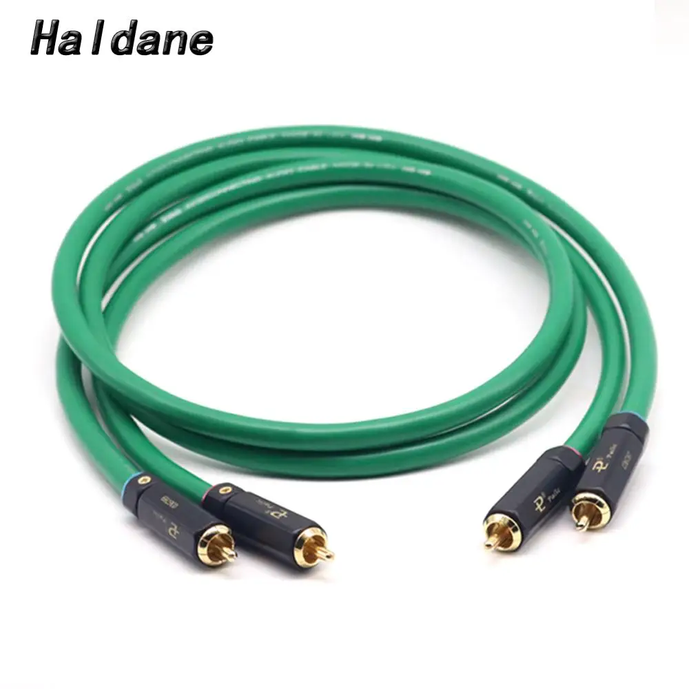 Hi-Fi 2RCA кабель для подключения аудио позолоченный 2328 дюйма высококачественный