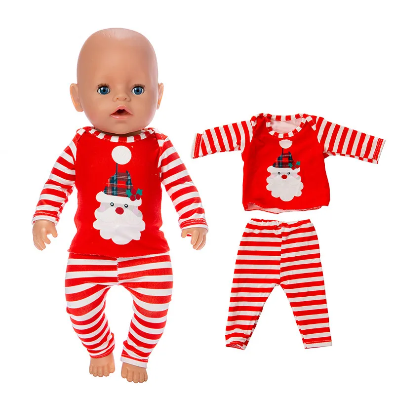 Born Baby Fit 18 дюймов 43 см аксессуары для кукол Хэллоуин зеленая лапа костюм Санта Клаус пушистый шаль костюм для ребенка подарок на день рождения