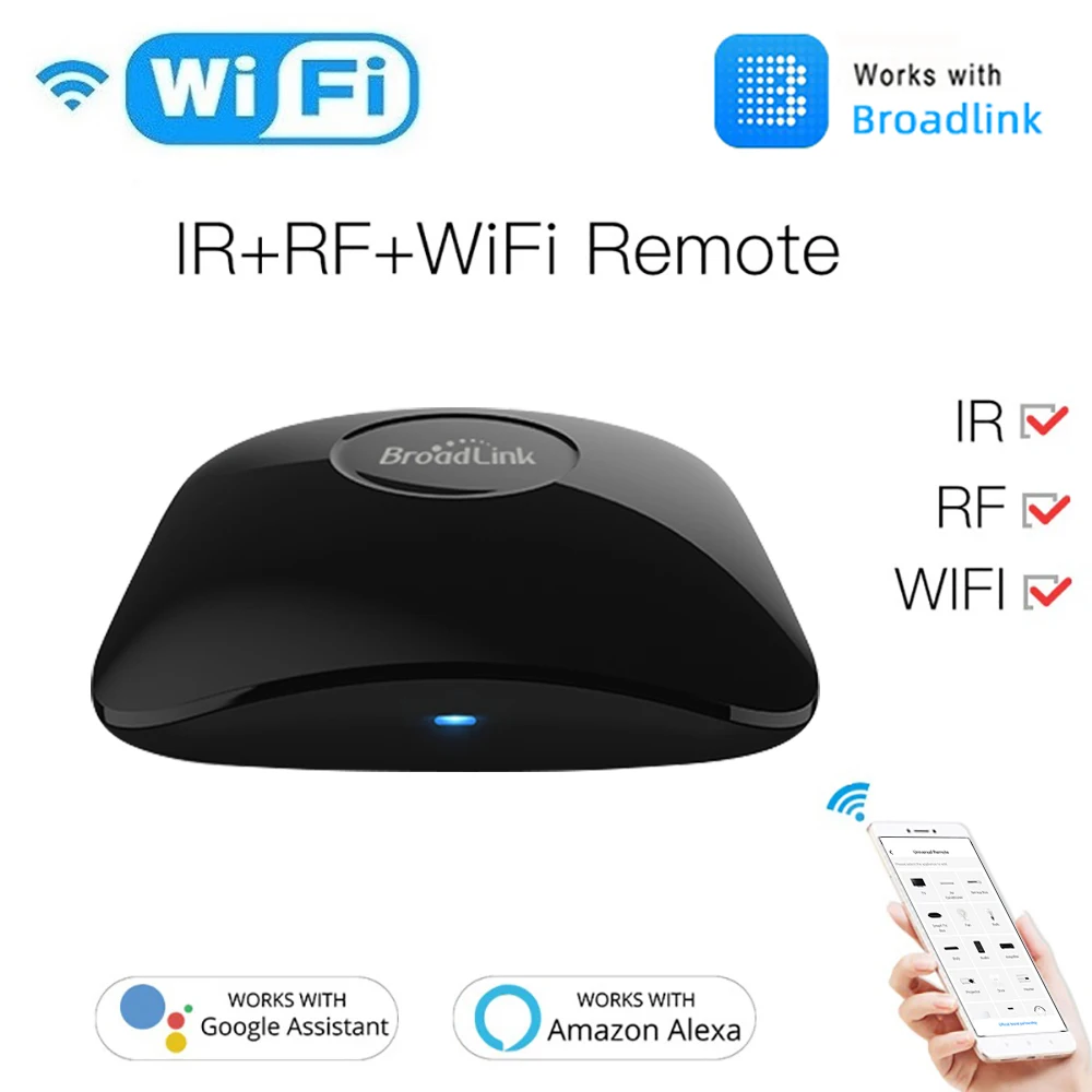 Broadlink RM4 PRO Universal Smart IR RF Remote Controller RM4 Mini Wifi IR  Remote Control Work With Alexa Google Home HTS2