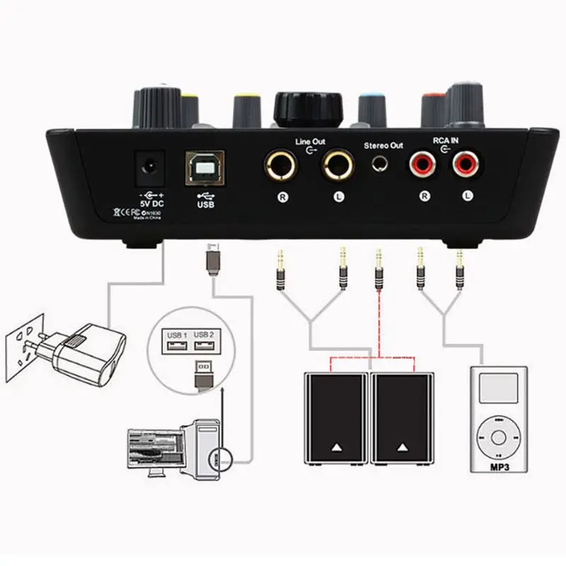 1 Set Upod Pro Professional External Sound Card