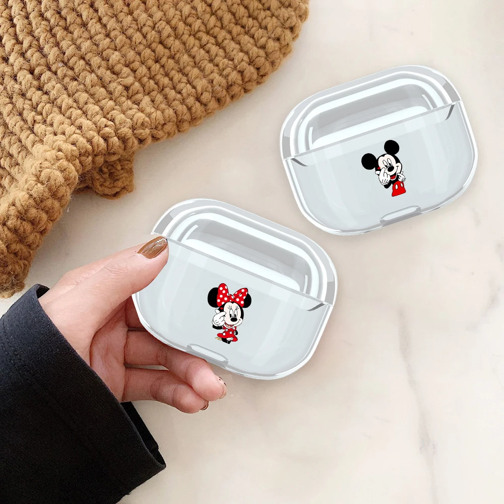 Милый мультяшный прозрачный чехол из поликарбоната для Airpods 3, беспроводная Защитная крышка для наушников, противоударный чехол для Apple Air Pods Pro, чехол для наушников