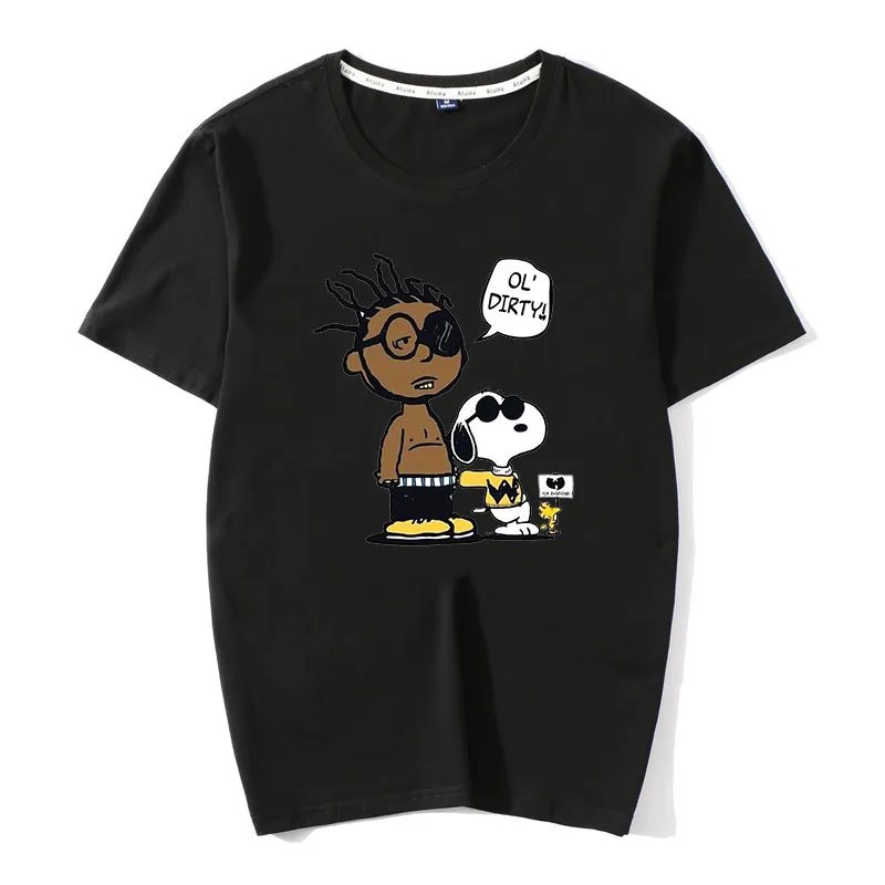 8620Black Новинка хлопок Ol' Dirty Bastard Мужская футболка вдохновение Лето Wu Tang clan ODB рубашка wu одежда футболка Эстетическая уличная одежда топы - Цвет: 8620Black
