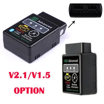 

V1.5 V2.1 HH OBD ELM327 Bluetooth OBD2 OBDII CAN BUS Check Engine Auto Diagnostic Scanner Tool Interface Adapter For Android PC