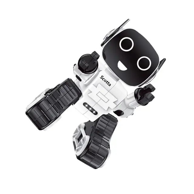 Smart Robot Programming Voice Dialogue High-Tech Early Learning Children Toy Red (Remote Control without Battery) 2