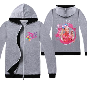 

JOJO Siwa Girls Autumn Jackets kids zipper Hoodies Coats Children long sleeve Outerwear Coat children Casual Clothing Clothes