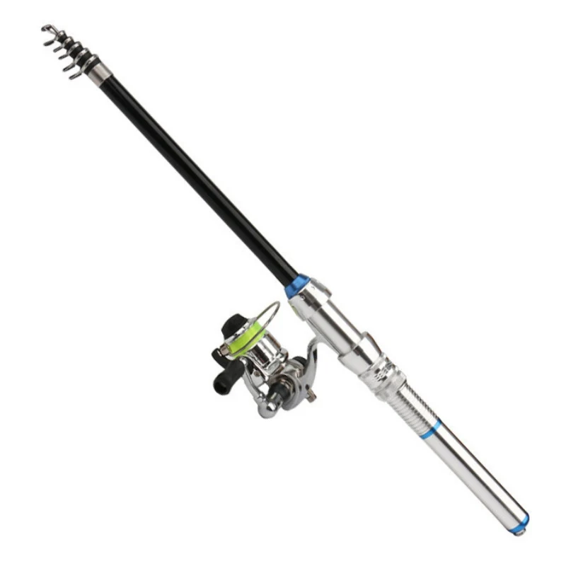 Съемная катушка спиннинга комбо комплект Портативный полюс прочный катушка Рыболовный набор для пресная вода, морская вода