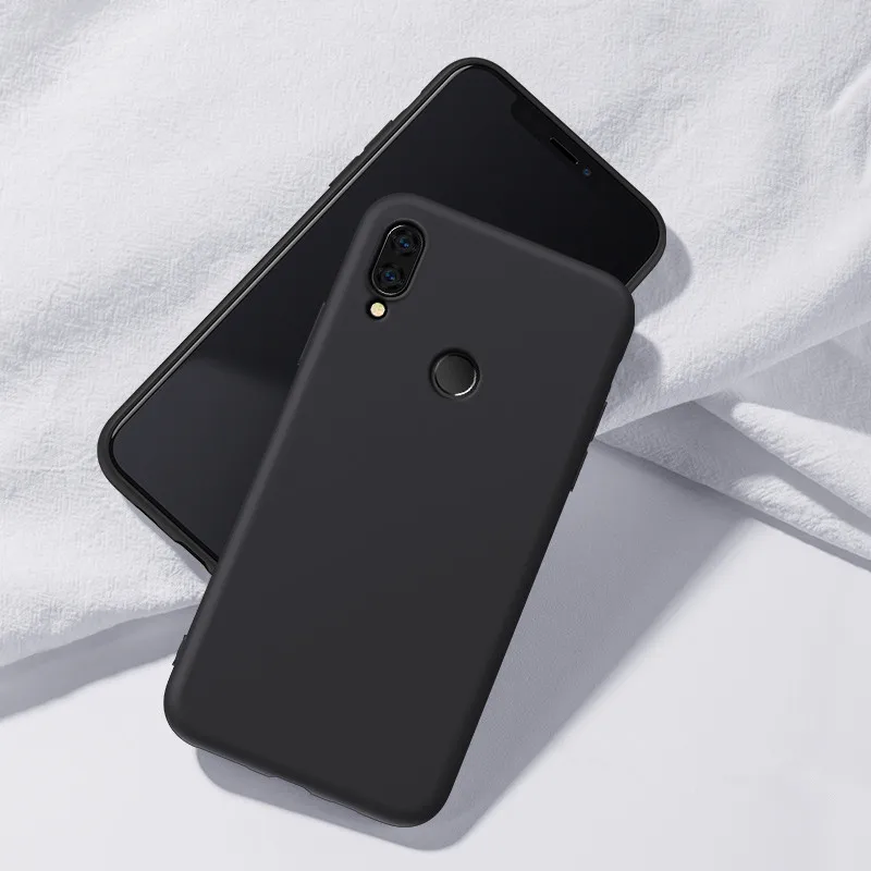Funda силиконовый матовый чехол для Xiaomi mi Note; размеры 9 и 10 se A3 lite 9T Pro cc9 cc9e Red mi K20 Note 8t 7 8 Pro 8A 7A Мягкий ТПУ чехол Обложка - Цвет: black