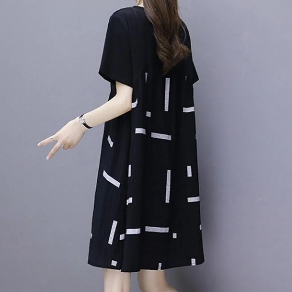 Женское платье, ropa mujer vestidos de verano, платья, vestidos verano, mujer robe femme, платье размера плюс, Повседневное платье в полоску, M-4XL, Z4