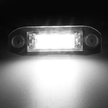

2pcs Set White LED License Number Plate Light Lamp Bulb For XC60 XC70 XC90 Auto Pratical White LED Light