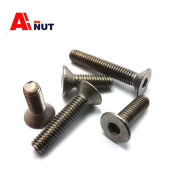 

m2 m2.5 m3 m4 m5 m6 titanium flat head screw , DIN7991 Titanium bolt ,titanium flat bolt kit ,E019