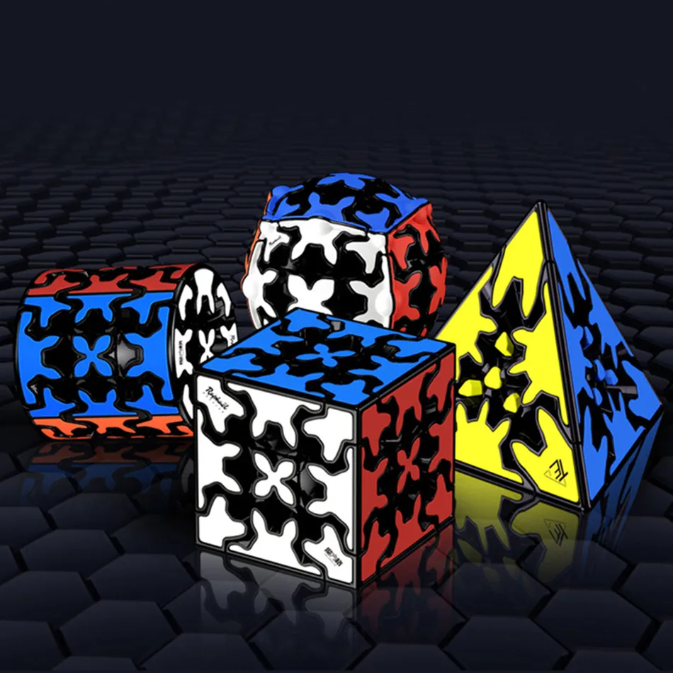 [Picube]Qiyi Gear Cube 3x3x3 3x3 пирамидка цилиндрический шар сфера скоростные кубики