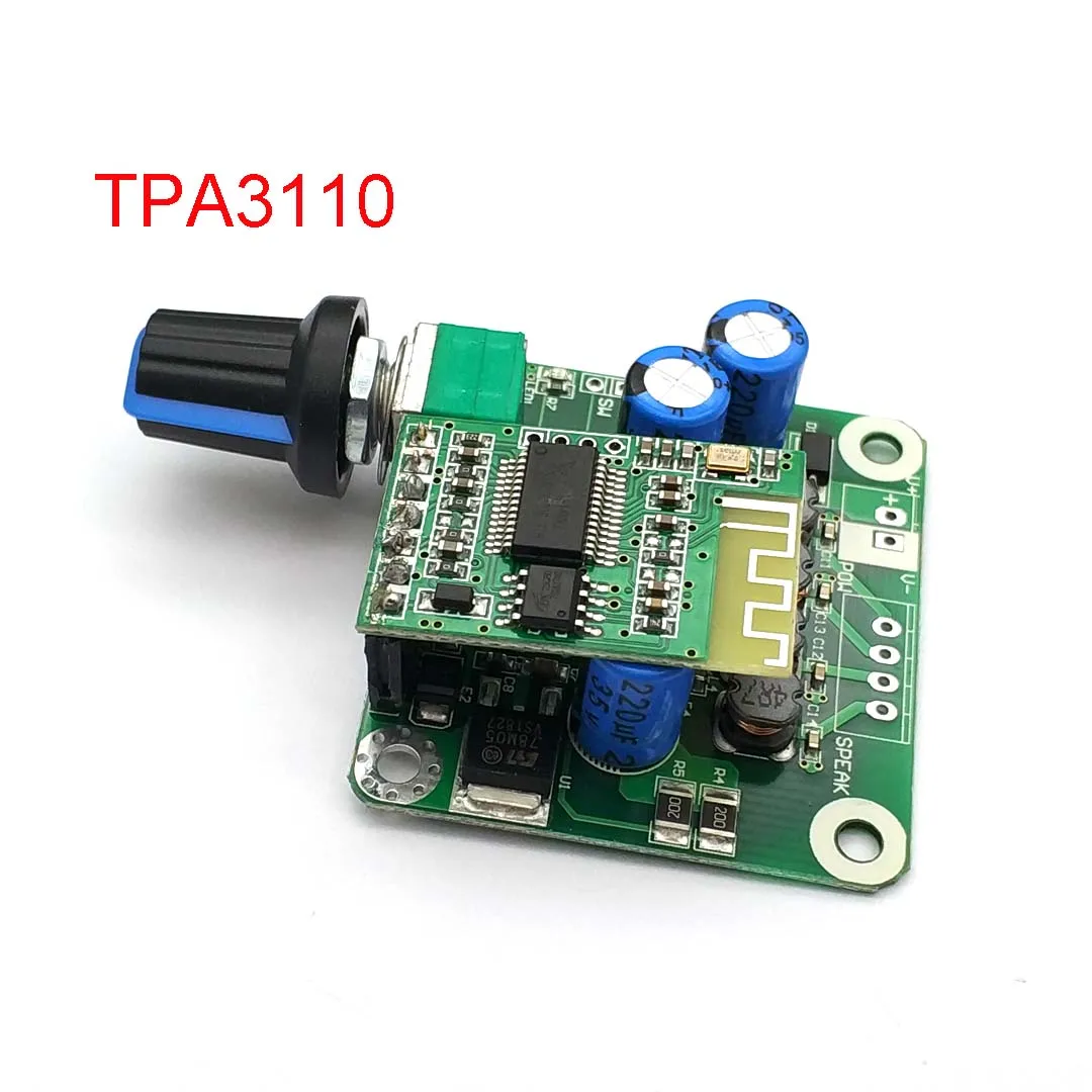 Цифровой стерео аудио усилитель мощности TPA3110 15 Вт + с поддержкой Bluetooth 4 2 плата