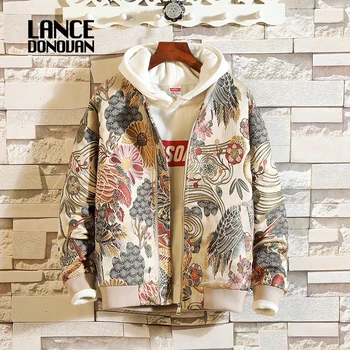

2020 Autumn Spring New Japan Style Embroidery Men Jacket Coat Hip Hop Streetwear Clothes