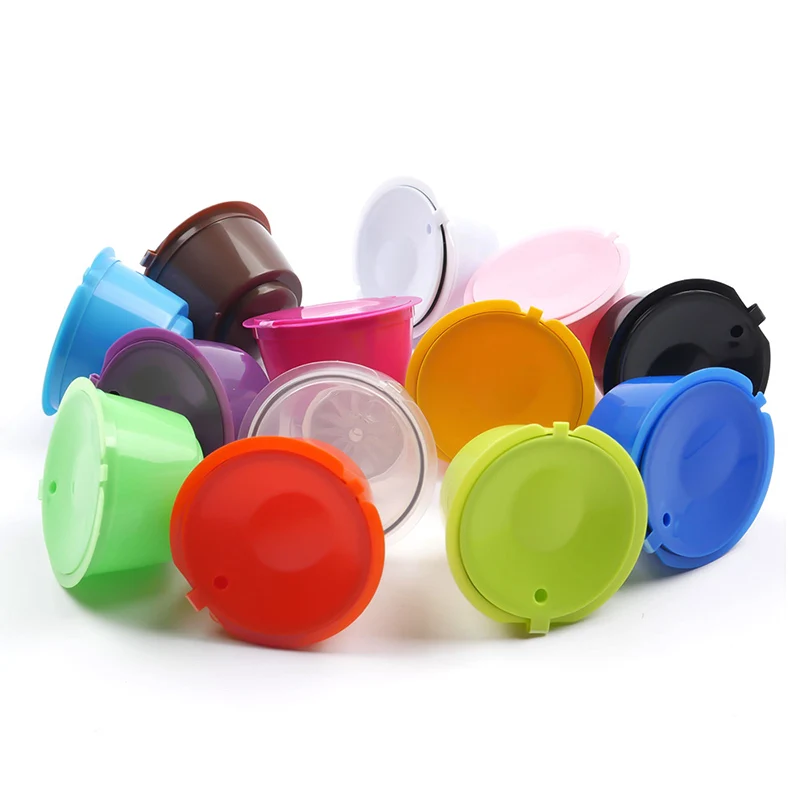 

Free Shipping 5Pcs Reusable Coffee Nespresso Capsules Refillable Capsules Free Spoon Brush Cafeteira Coffee Filter Capsules Cups