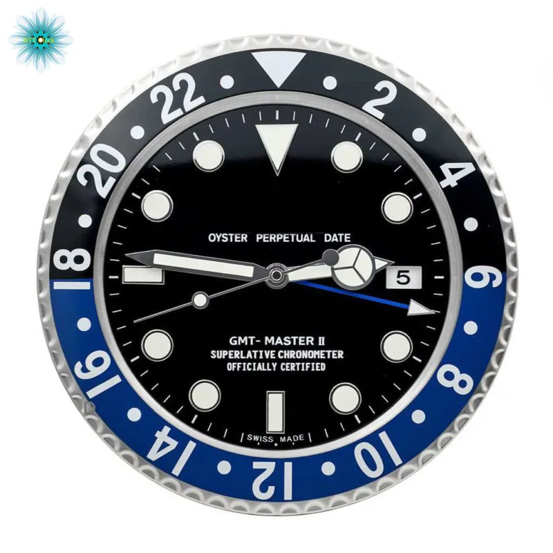 Настенные часы GMT Master II BATM AN RL13 Роскошные Металлические настенные с алмазным