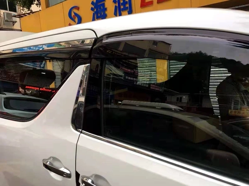 Для Toyota ALPHARD/VELLFIRE Пластик оконный козырек Vent Оттенки Защита от солнца дождь дефлектор гвардии для Toyota ALPHARD/VELLFIRE V авто аксессуары 4 шт./компл. 2011