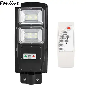 

10pcs 60W LED Solar Powered Road Wall Light Sensor Sconce Lamp With Remote Control For Road Corridor For Street Garden