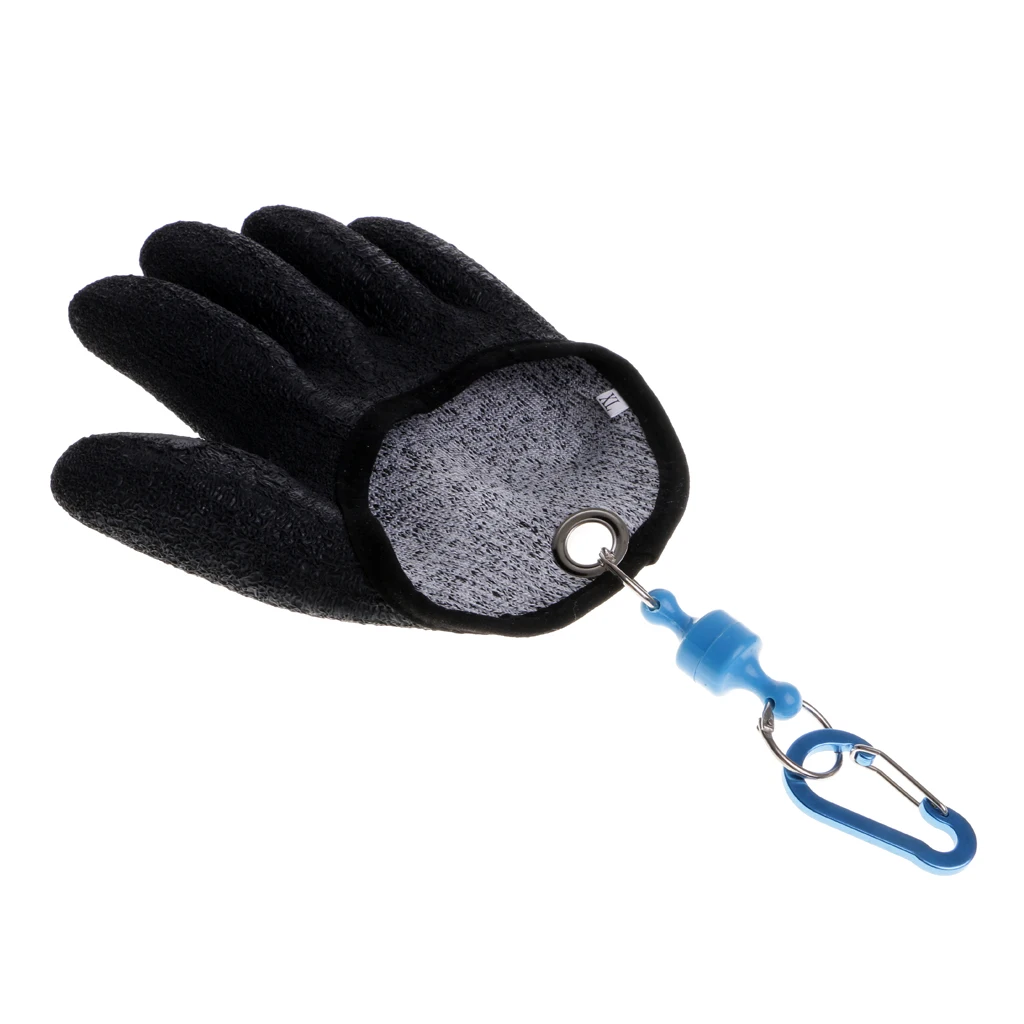 Durable Fishing Hunting Gloves Cut&Puncture Resistant Material with Magnet Release Left/Right Hand Fishing Gear