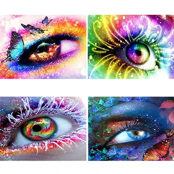 

5D Diy Square Round Diamond Painting Colourful Eye Landscape Diamond Embroidery Cross Stitch Rhinestone Home DecorationsZP-1001