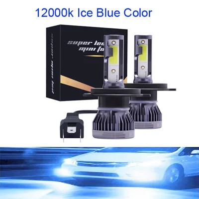 Мотоцикл 12000LM мини H7 светодиодный Автомобильный свет лампы для передних фар 72W фары для H1 светодиодный H8 H9 H11 9005 HB3 9006 Авто 12V светодиодный лампы для автомобилей - Испускаемый цвет: 12000K