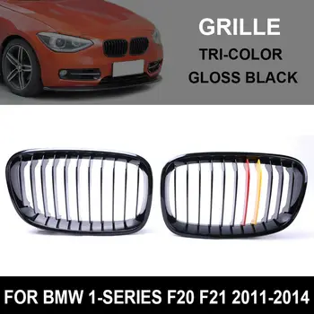 

for BMW F20 F21 1 Series 2011 2012 2013 2014 Car styling Car Replacement Gloss Black M Bumper Front Kidney Grille Grill