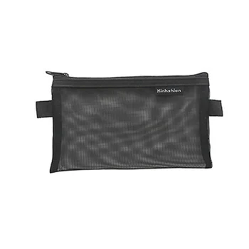 

Mesh Zipper Pen Pencil Case Makeup Cosmetic Storage Bags Pouch Transparent