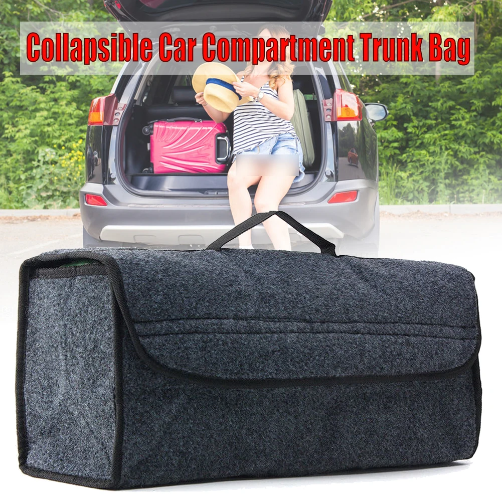 

Collaspsible Car Compartment Trunk Bag Cargo Organizer Folding Caddy Storage Collapse Bag Bin for Car Truck SUV Trunk Organizer