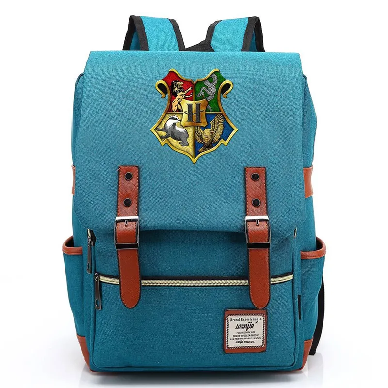 Волшебный Хогвартс Ravenclaw Слизерин Гриффиндор для мальчиков и девочек портфели для подростков школьные сумки холщовые женские сумки рюкзак мужской рюкзак