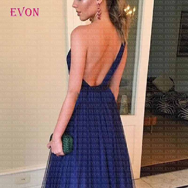 Robe De Soiree 2019 темно синие платья трапециевидной формы на одно плечо для выпускного