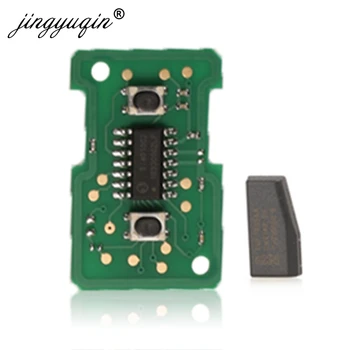 

jingyuqin 10pcs 433.9Mhz ID40 5WK48668 2 Buttons Remote Car Key Circuit Board for Opel Vauxhall Corsa c Meriva astra h j g d