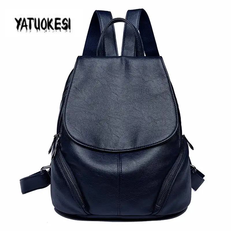 luxury women's leather backpack